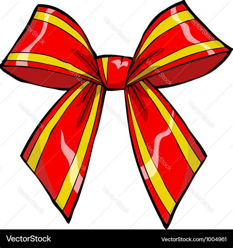 Gift bow Royalty Free Vector Image - VectorStock