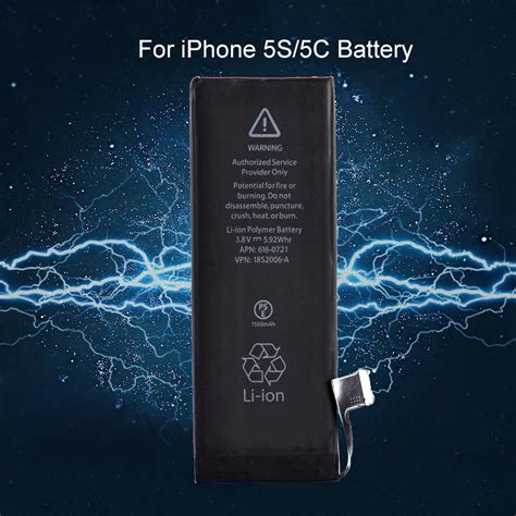 3 8v 1560mAh Li Ion Internal Battery Replacement For IPhone 5S 5C