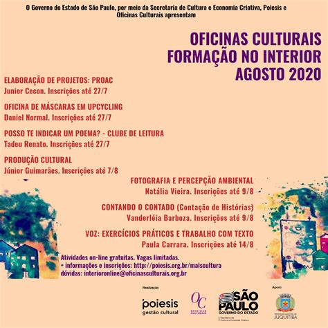 Prefeitura Municipal De Juquitiba Programa O De Oficinas Culturais