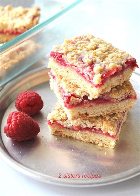 Raspberry Lemon Crumble Bars 2 Sisters Recipes By Anna And Liz