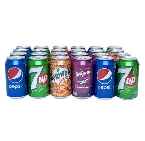 pepsi  mirinda grapette sodas en lata sabores surtidos