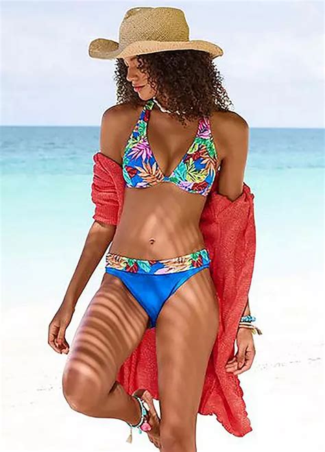 Tropical Print Bikini By Vivance Look Again