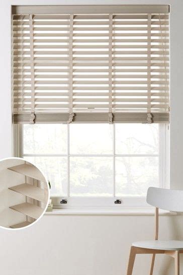 Next Mm Slat Venetian Blind Cream Blinds For Windows Living Rooms