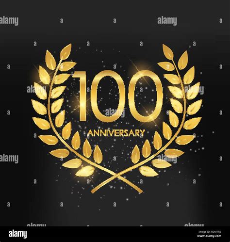 Template Logo 100 Years Anniversary Vector Illustration EPS10 Stock ...