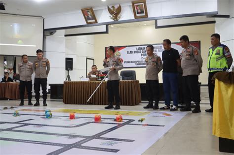 Polres Dumai Gelar Latihan Pra Operasi Mantap Brata Lancang Kuning 2023