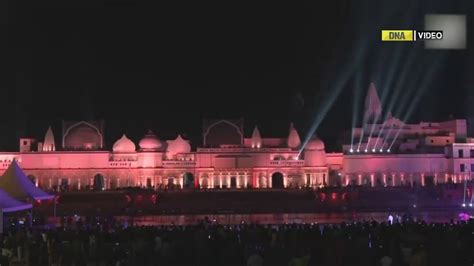 Diwali 2022: Lights and laser show organised as part of Deepotsav celebration in Ayodhya