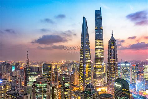 Shanghai Cbd Night View Picture And HD Photos | Free Download On Lovepik