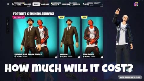 How Much Will Slim Shady S Skin Called Marshall Rapper Cost In Fortnite