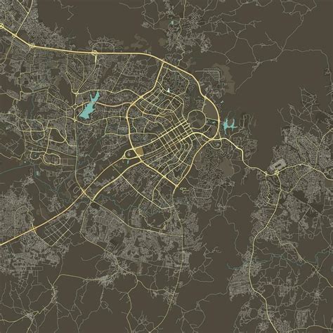 Vector Map of Abuja, Nigeria 26188516 Vector Art at Vecteezy