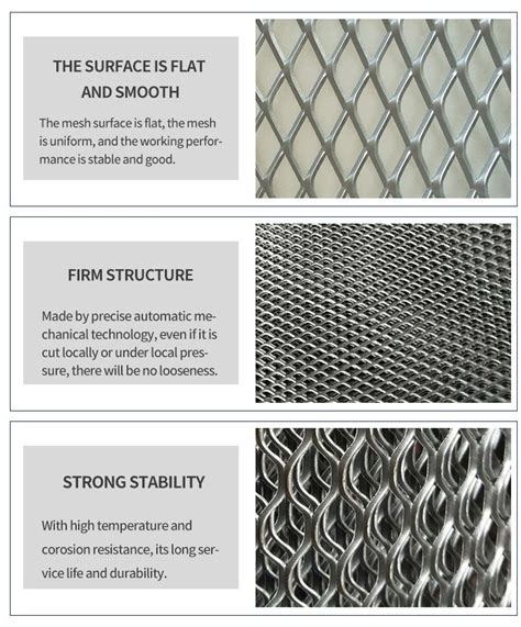 Architectural Decorative Diamond Aluminum Expanded Metal Mesh Sheet For