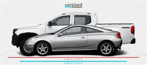 Dimensions Toyota Celica 1999 2006 Vs Volkswagen Amarok 2022 Present