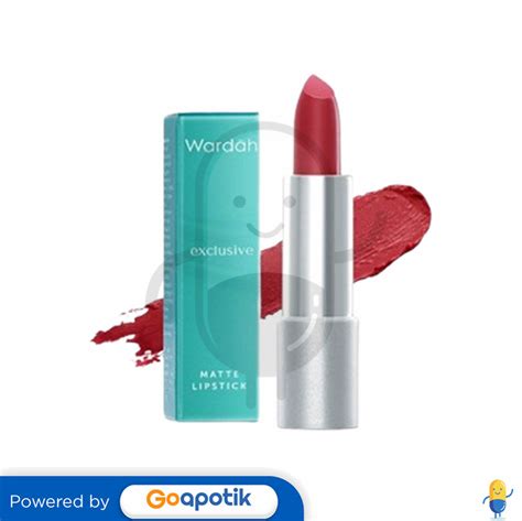 WARDAH EXCLUSIVE MATTE LIPSTICK 06 DARK RED 3 5 GRAM Kegunaan Efek