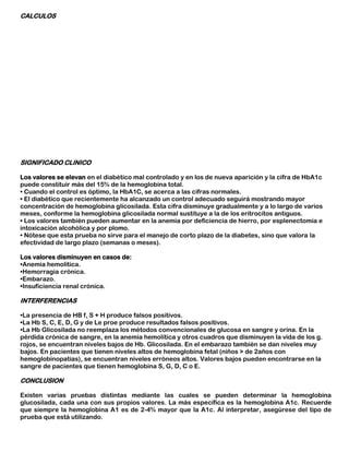 Determinaci N De Hemoglobina Glicosilada Pdf