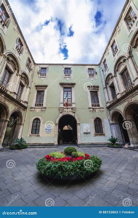 Catania city hall stock image. Image of elephant, landmark - 88153863