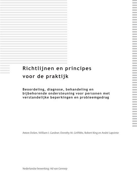 Pdf Richtlijnen En Principes Voor De Praktijk Gs Voor De