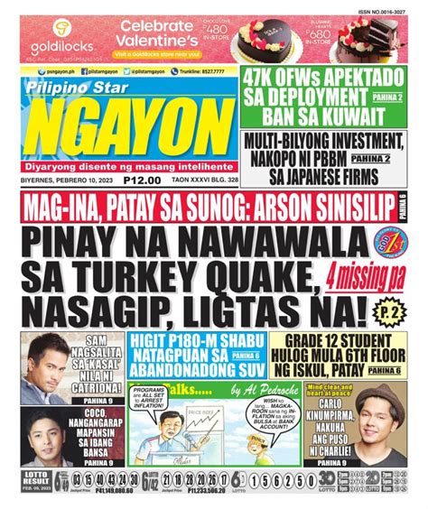 Pilipino Star Ngayon February 10 2023 Digital DiscountMags