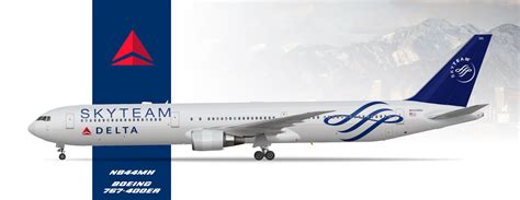 Delta 767-400ER Skyteam N844MH - Real World / Real World Inspired ...