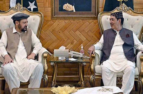 Governor Gilgit Baltistan Syed Mehdi Shah In A Meeting With Chief