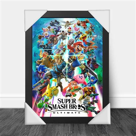 Quadro Decorativo A Smash Bros Elo Produtos Especiais