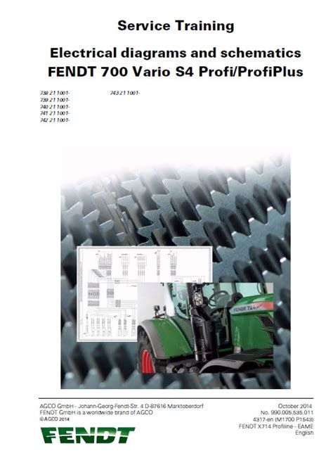 Fendt Tractor Vario S Profi Plus Service Training Manual