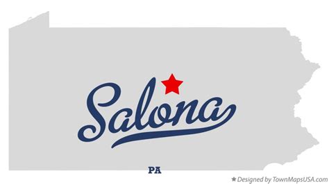 Map Of Salona Pa Pennsylvania