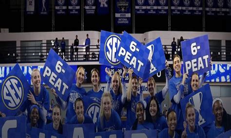 Uk Vb Sec Champions Kentucky Wins Sixth Consecutive Sec Title