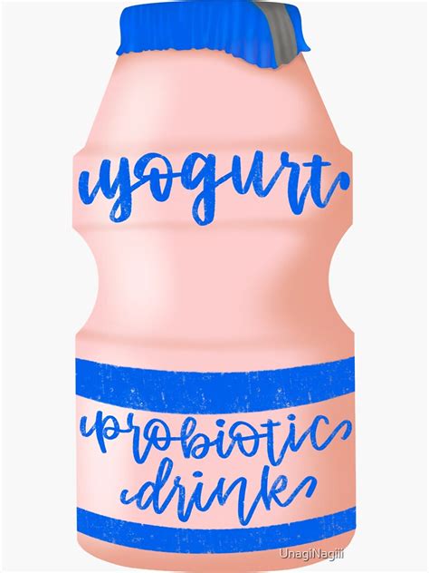 Blue Yakult Sticker By Unaginagiii Redbubble