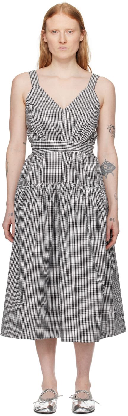 Black Off White Proenza Schouler White Label Sasha Midi Dress By