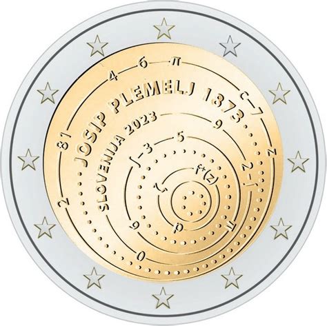 Slovenia 2 Euro Commemorativo 2023 Per Josip Plemelj