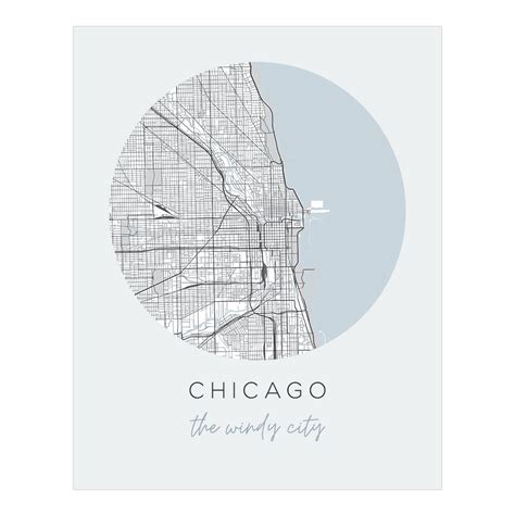 Chicago Street Map | Backstory Map Co.