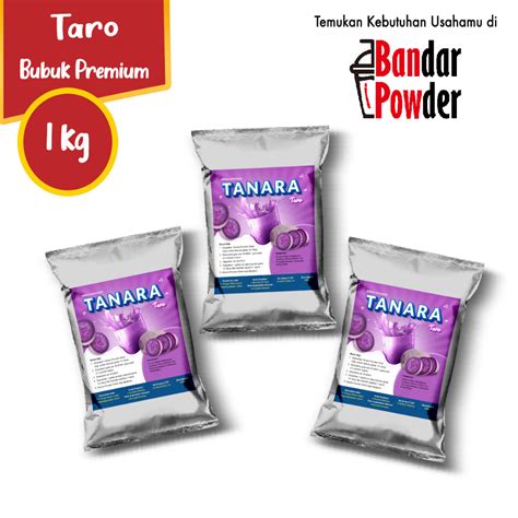 Jual Bubuk Taro Powder Kg Serbuk Minuman Tanara Ubi Ungu Plain