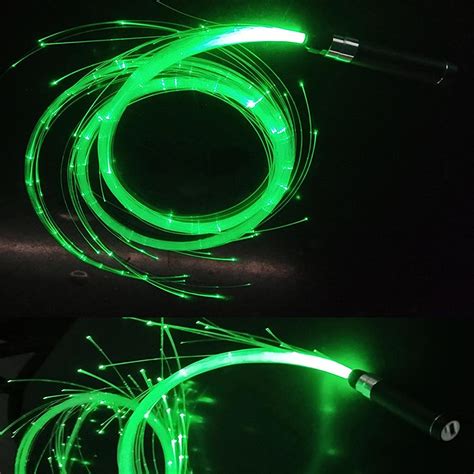 Nauxiu Led Fiber Optic Whip Rechargeable Fiber Optic Pixel Illuminated