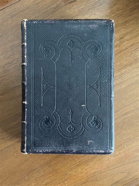 Rare 19th Century Scottish Holy Bible 1860 William Collins And Company Glasglow Leatherbound