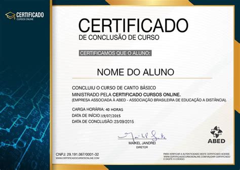 Curso De Canto Básico Grátis Certificado Válido 2023