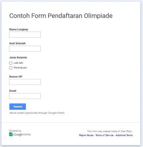 Cara Membuat Formulir Online Menggunakan Google Form