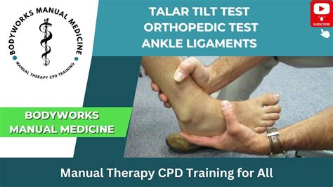 Talar Tilt Test Orthopedic Test Ankle Ligaments YouTube