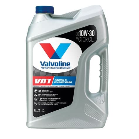 Valvoline Vr1 Racing 10w 30 Motor Oil 5 Qt