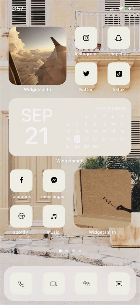 ios 14 home screen layout ideas, minimal aesthetic, bts inspired ...