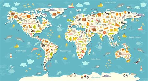 Animated world map Vector Art Stock Images | Depositphotos