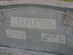 Hattie A Freeman Stapleton M Morial Find A Grave