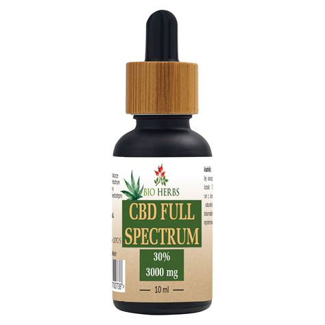 Olejek Konopny CBD FULL SPECTRUM 30 3000mg 10ml Bio Herbs