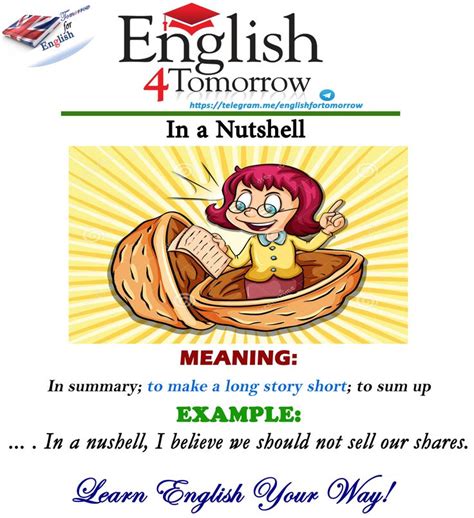 nutshell english idioms learn english english exam