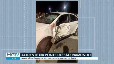 MG Inter TV 2ª Edição Vales MG Motociclista bate contra um carro e