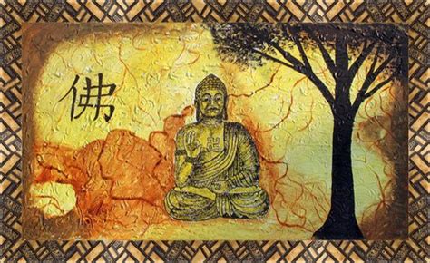 Uv Coated Modern Hand Made Lord Buddha Canvas Painting Shape