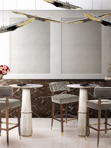 Modern Lounge Bar Design With Brown And Neutral Colors - Home's Society