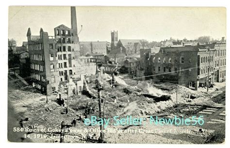 Jamestown NY Fire Ruins 1912