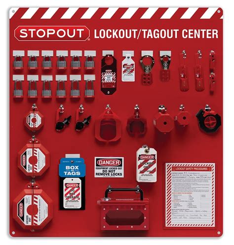 12 Padlock STOPOUT Deluxe Lockout Centers Combo Kit KST301