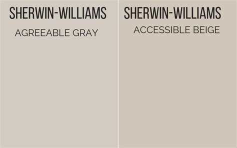 Agreeable Gray Vs Accessible Beige Accessible Beige Agreeable Gray Greige Paint Colors