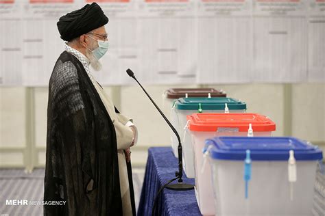 Mehr News Agency - Leader casts his vote in 2021 presidential election in Iran