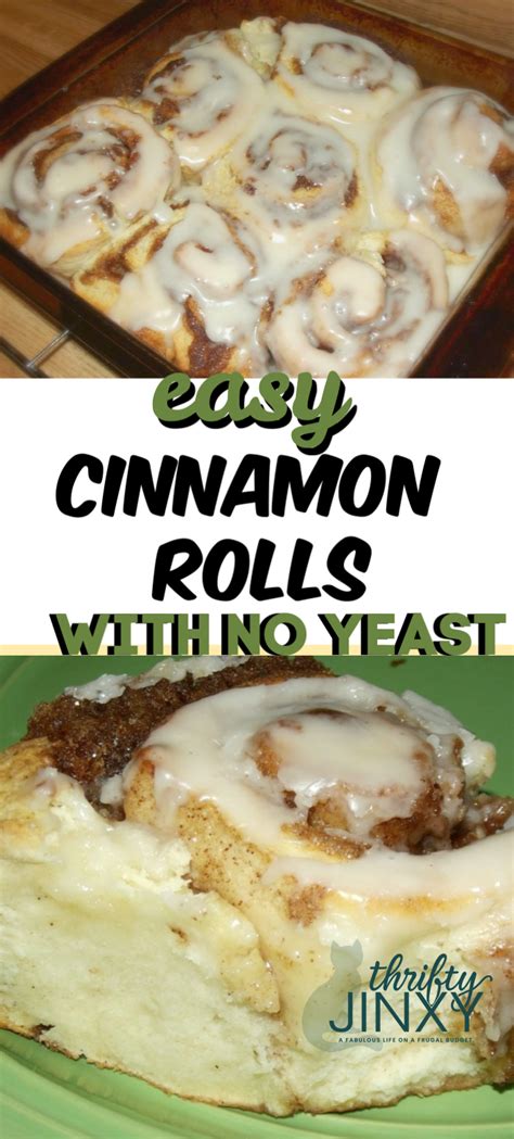 Quick And Easy Homemade Cinnamon Rolls With No Yeast